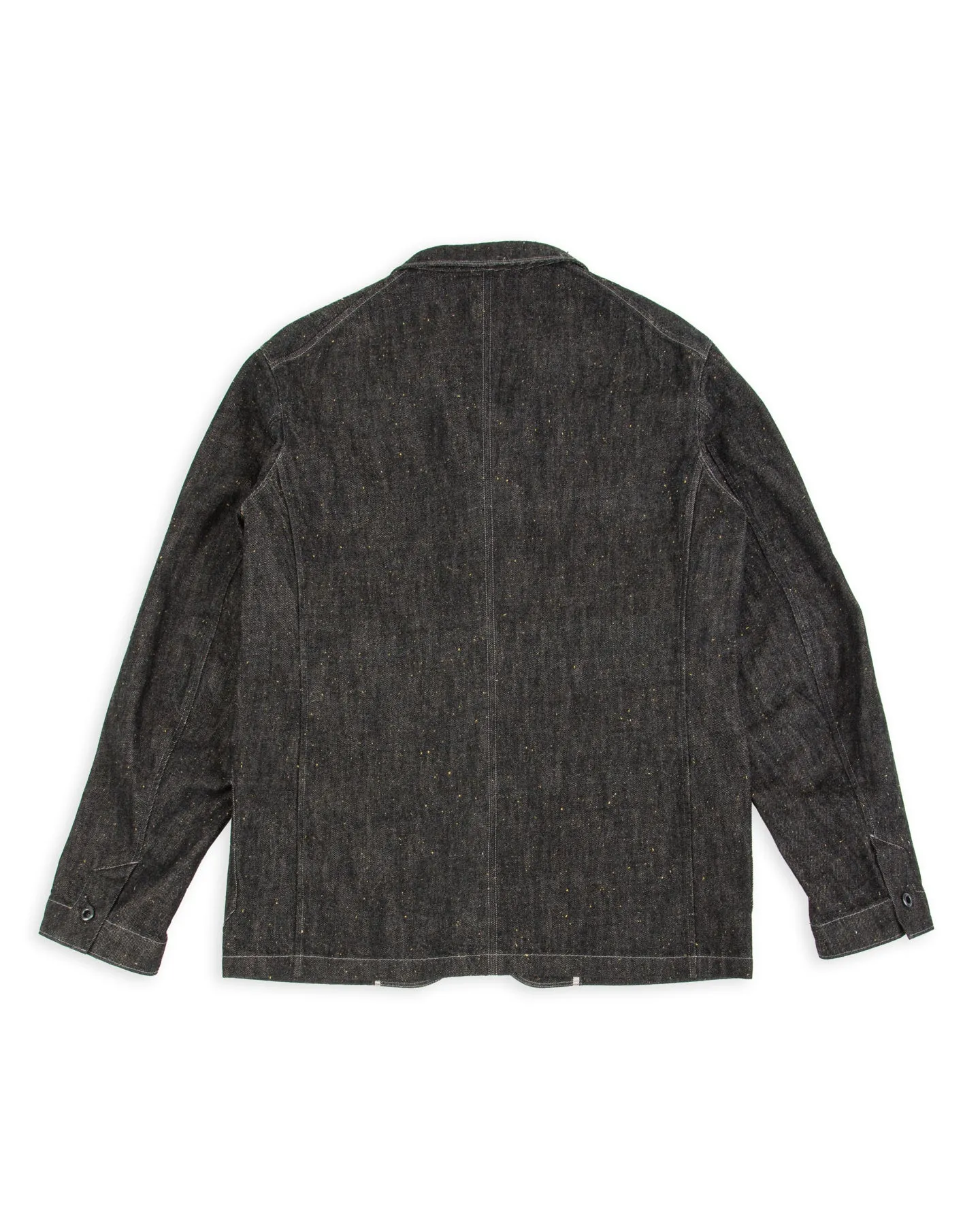 Peak Lapel Lounge Jacket - Char Brown Donegal Denim sold by Standard and Strange product image thumbnail 2