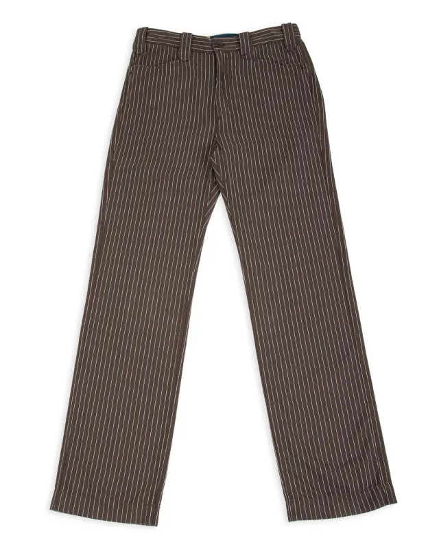 Duster Pant - Brown Stripe sold by Standard and Strange