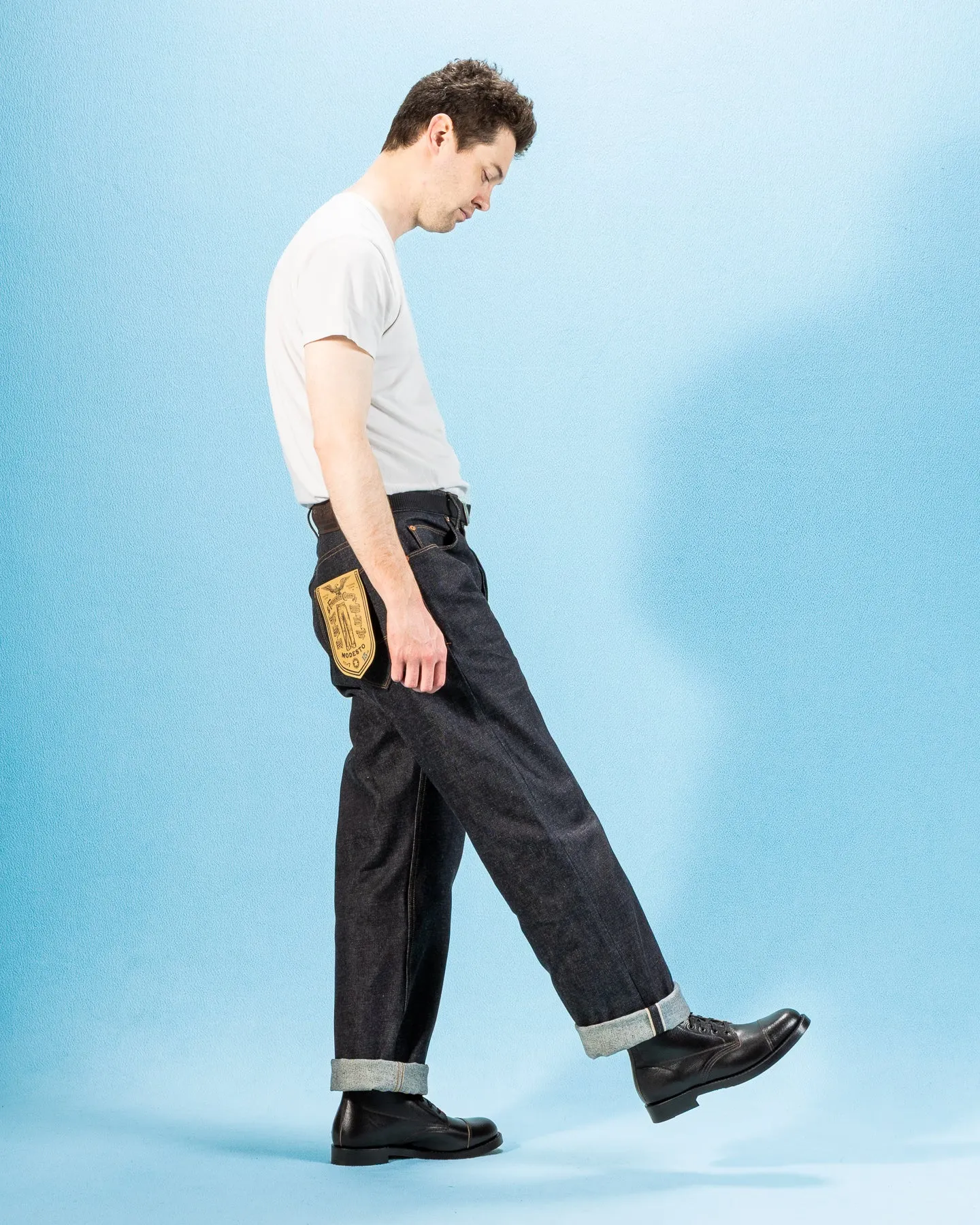 Modesto Workwear Cut - 15oz Kaihara Unsinged Denim sold by Standard and Strange product image thumbnail 5