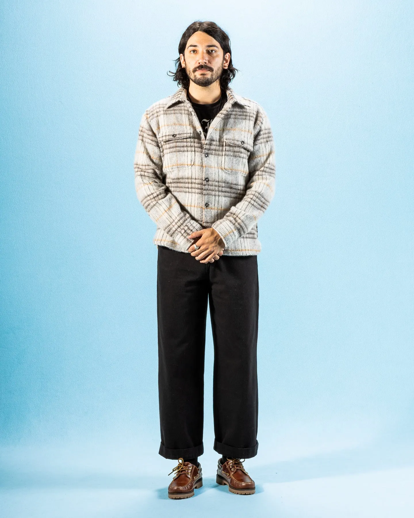 Benson Shirt - Smoke Plaid sold by Standard and Strange product image thumbnail 3