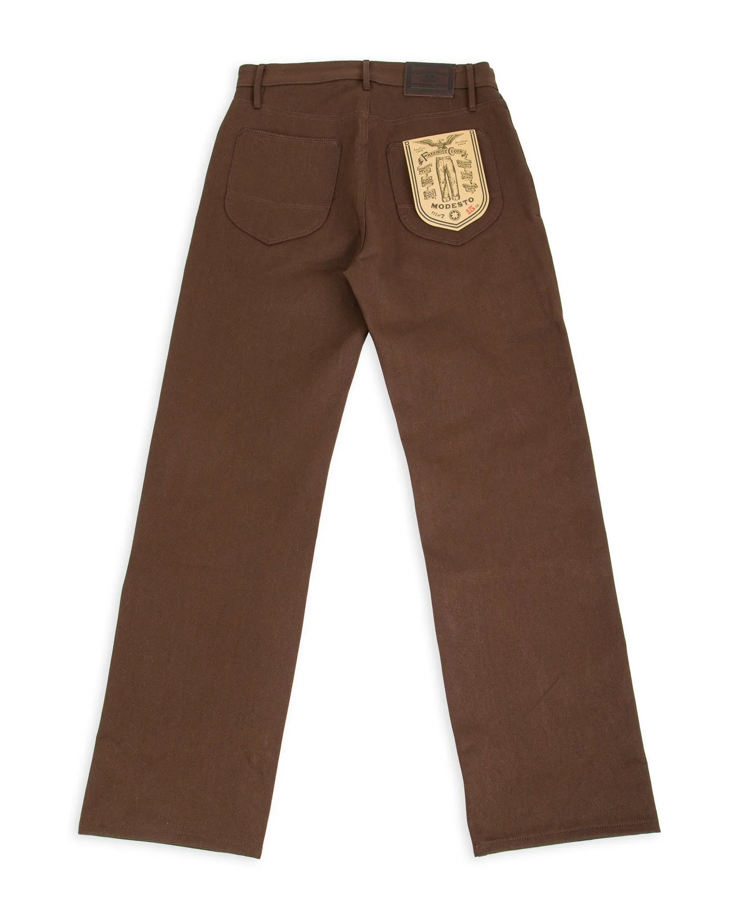 Modesto Straight Fit - 15oz Dark Brown Denim sold by Standard and Strange product image thumbnail 2