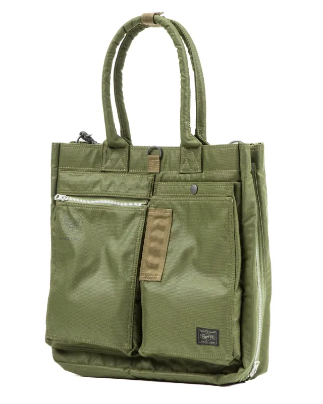 Flying Ace 2Way Tote Bag - Olive Drab sold by Standard and Strange
