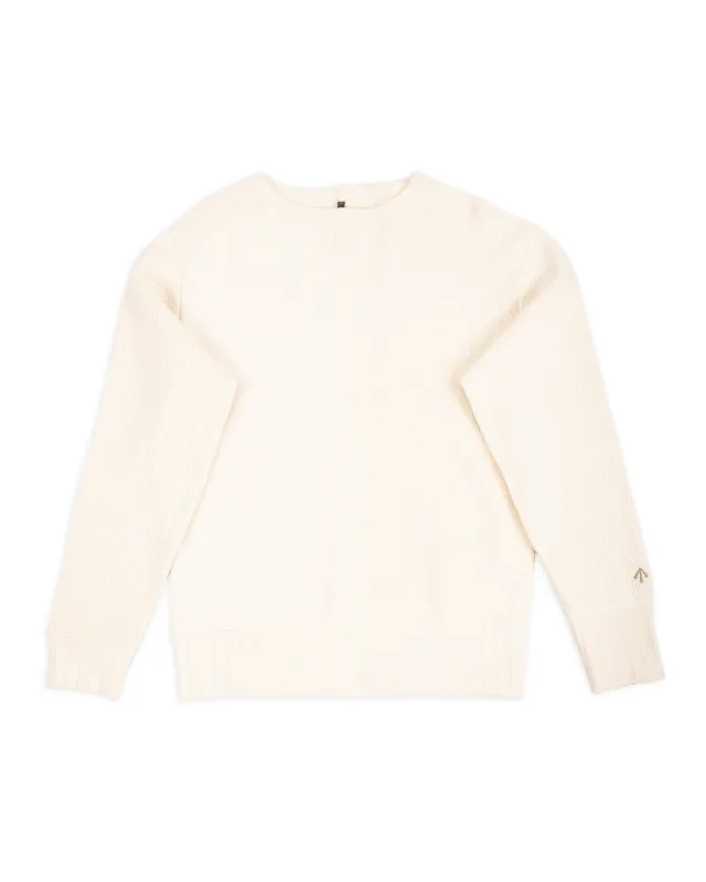 Army Crew L/S - Ivory Jersey Mix sold by Standard and Strange