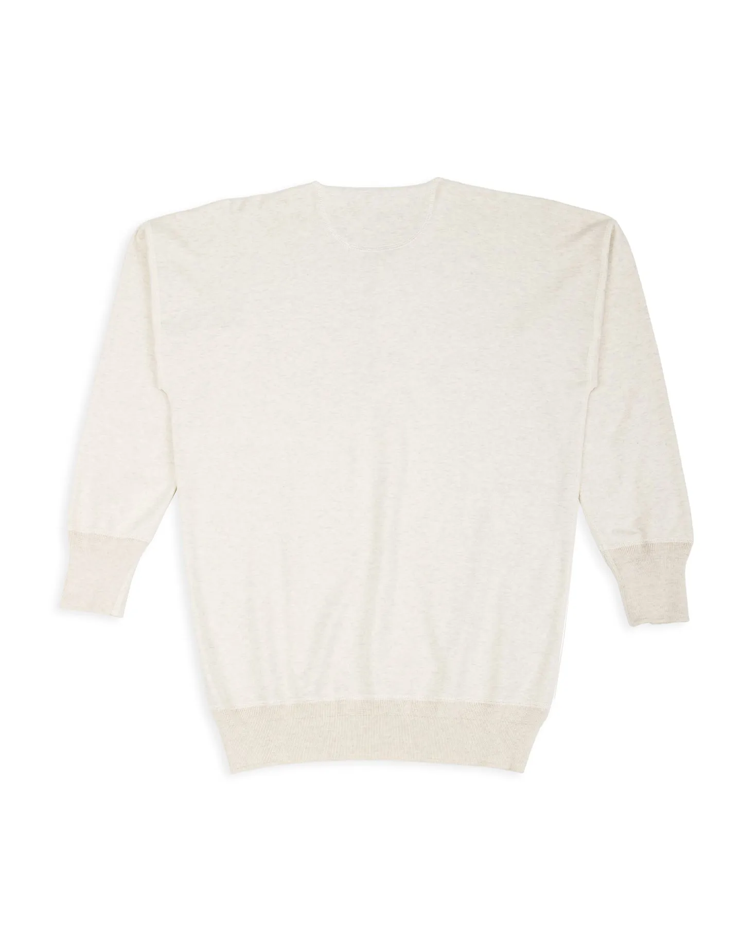 Interlock Henley Neck L/S - Ecru Heather sold by Standard and Strange product image thumbnail 2
