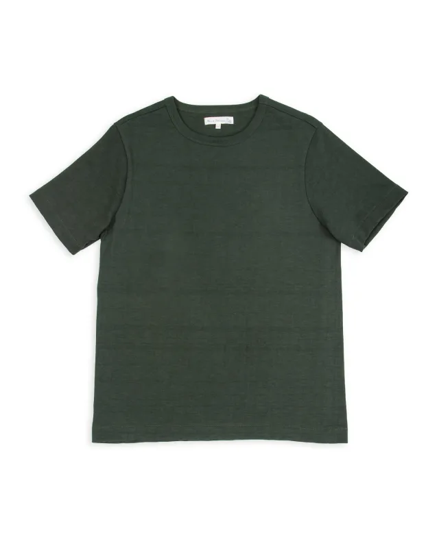 2S14 Loopwheeled 10.7oz Heavyweight Tee - Forest sold by Standard and Strange