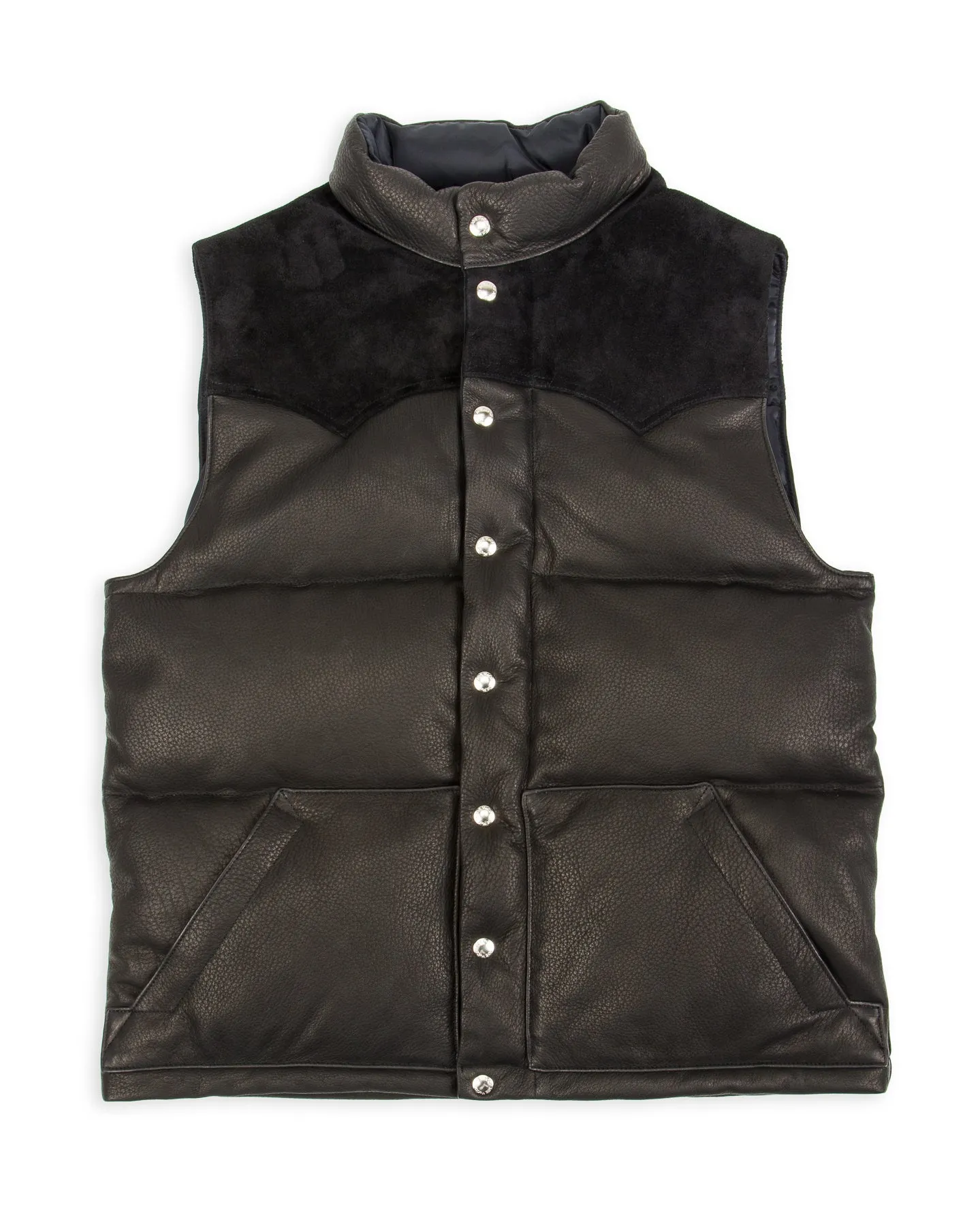 Deerskin Down Vest (221 Model) - Black sold by Standard and Strange