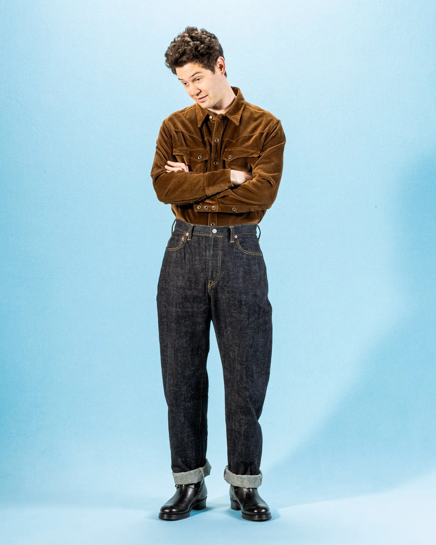 Calico Western Shirt - Gold Corduroy sold by Standard and Strange product image thumbnail 5