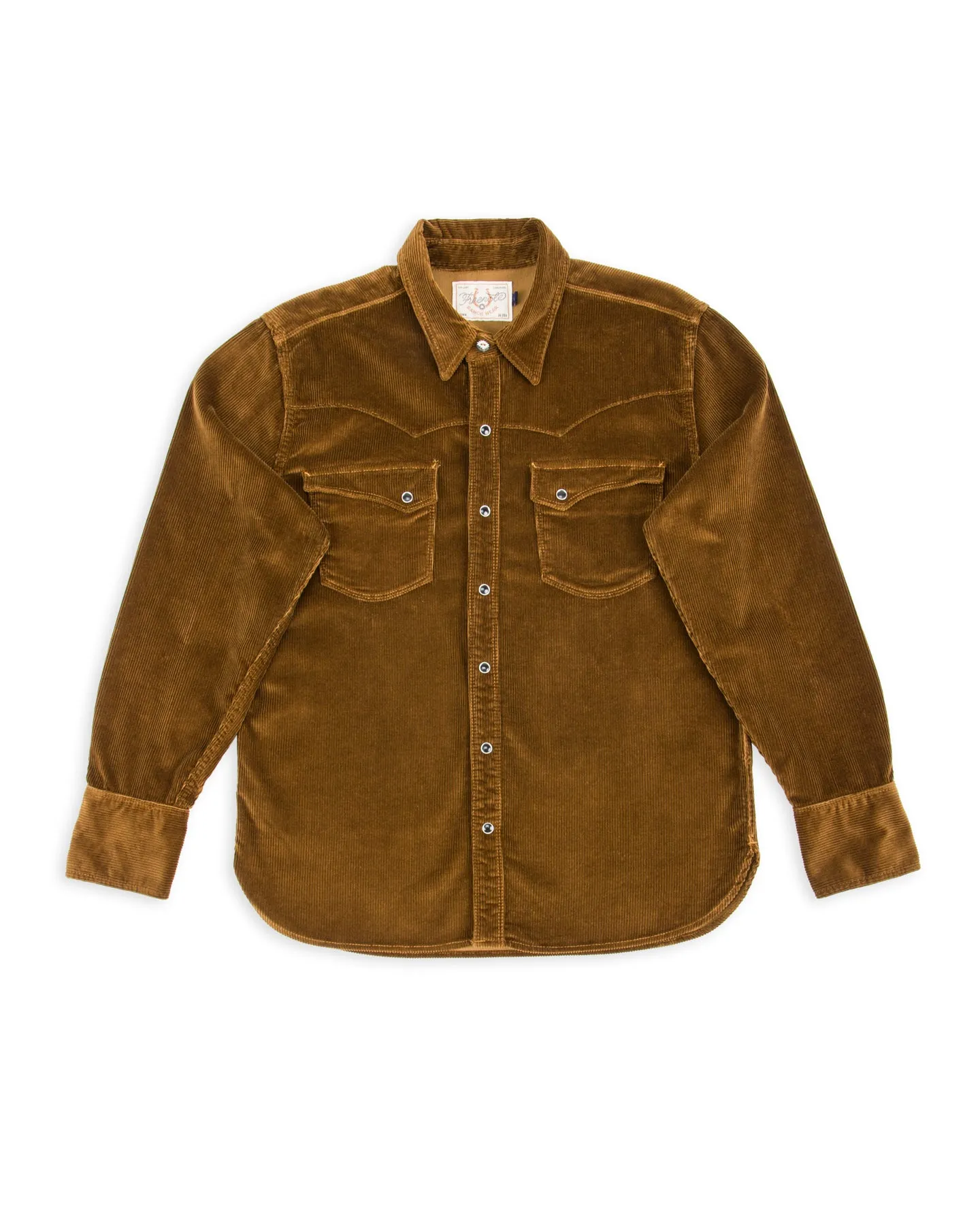 Calico Western Shirt - Gold Corduroy sold by Standard and Strange