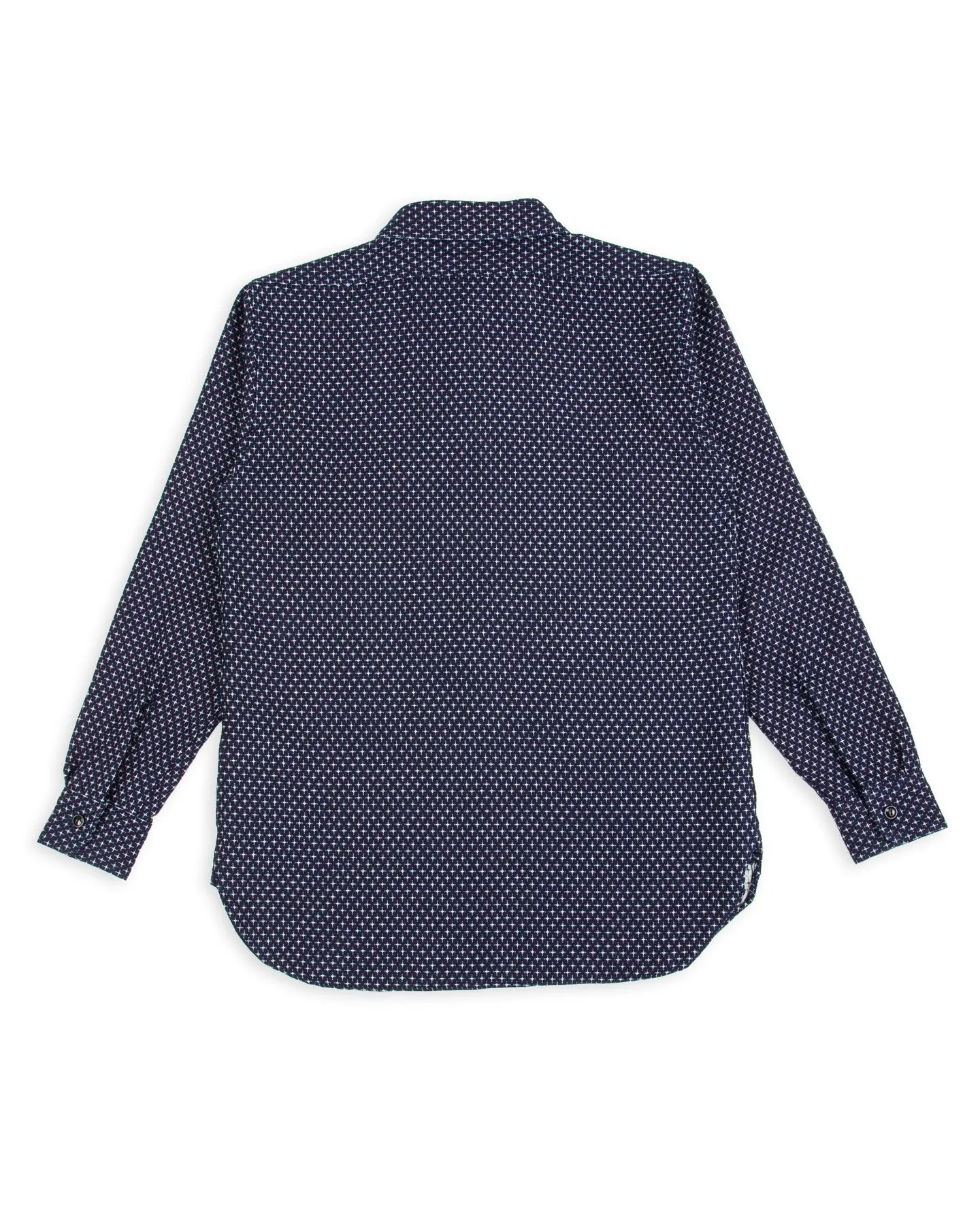 Jacquard Cross Open Pocket Work Shirt - Dark Indigo sold by Standard and Strange product image thumbnail 2