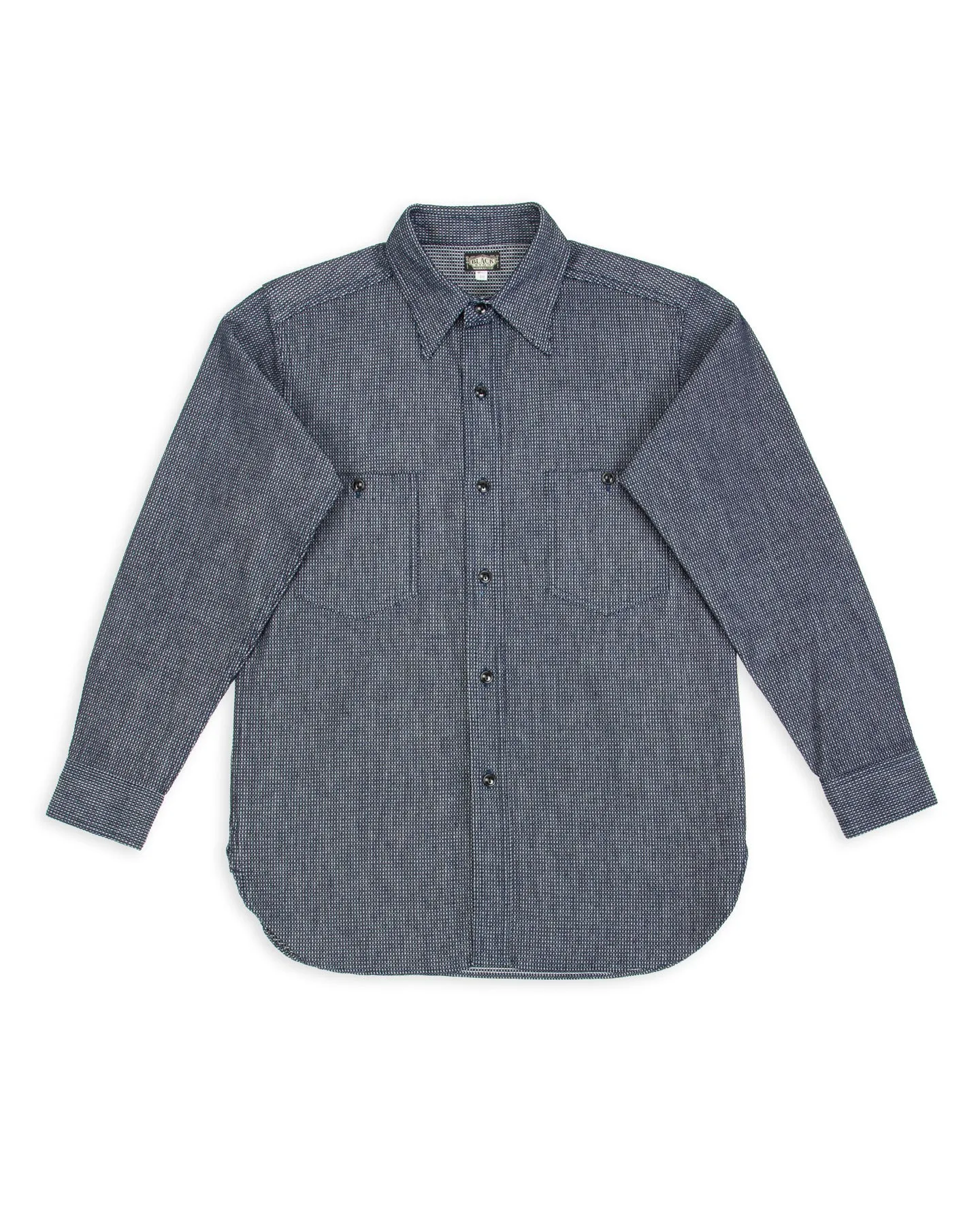 10 oz Dobby Denim Open Pocket Work Shirt - Dark Indigo sold by Standard and Strange
