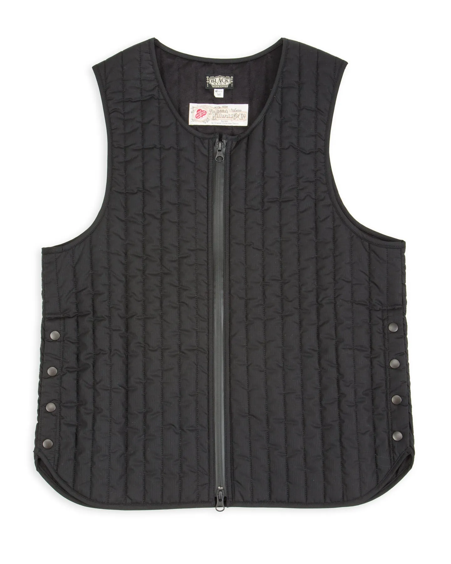 Oiled Quilting Lumberjack Vest - Oiled Black sold by Standard and Strange