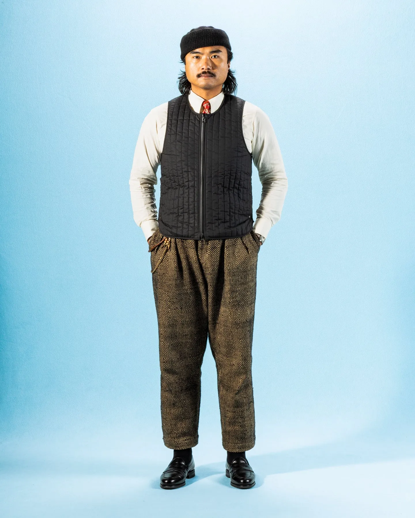 Oiled Quilting Lumberjack Vest - Oiled Black sold by Standard and Strange product image thumbnail 3