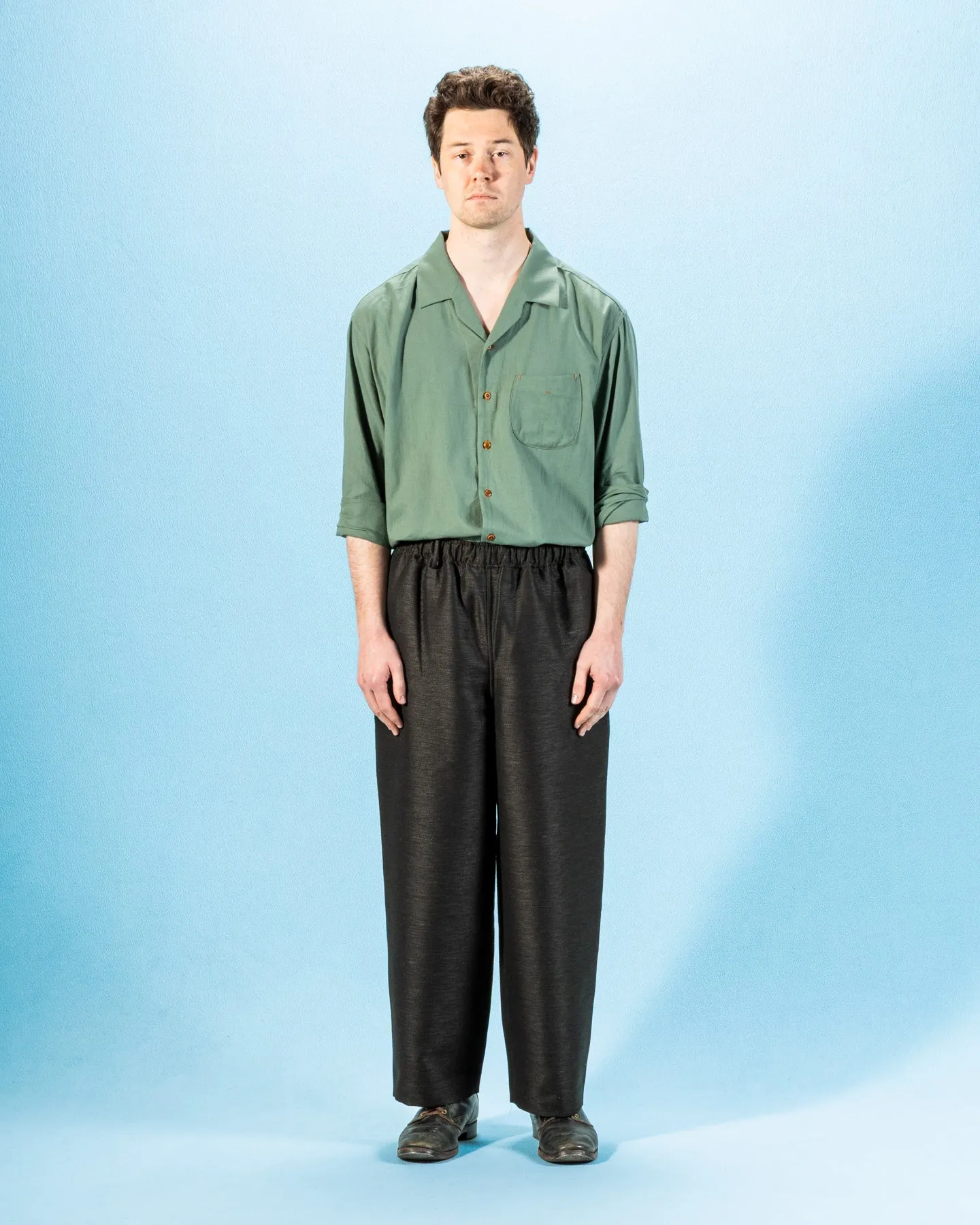 One Size Wool Hemp Easy Trousers - Deep Green sold by Standard and Strange product image thumbnail 4