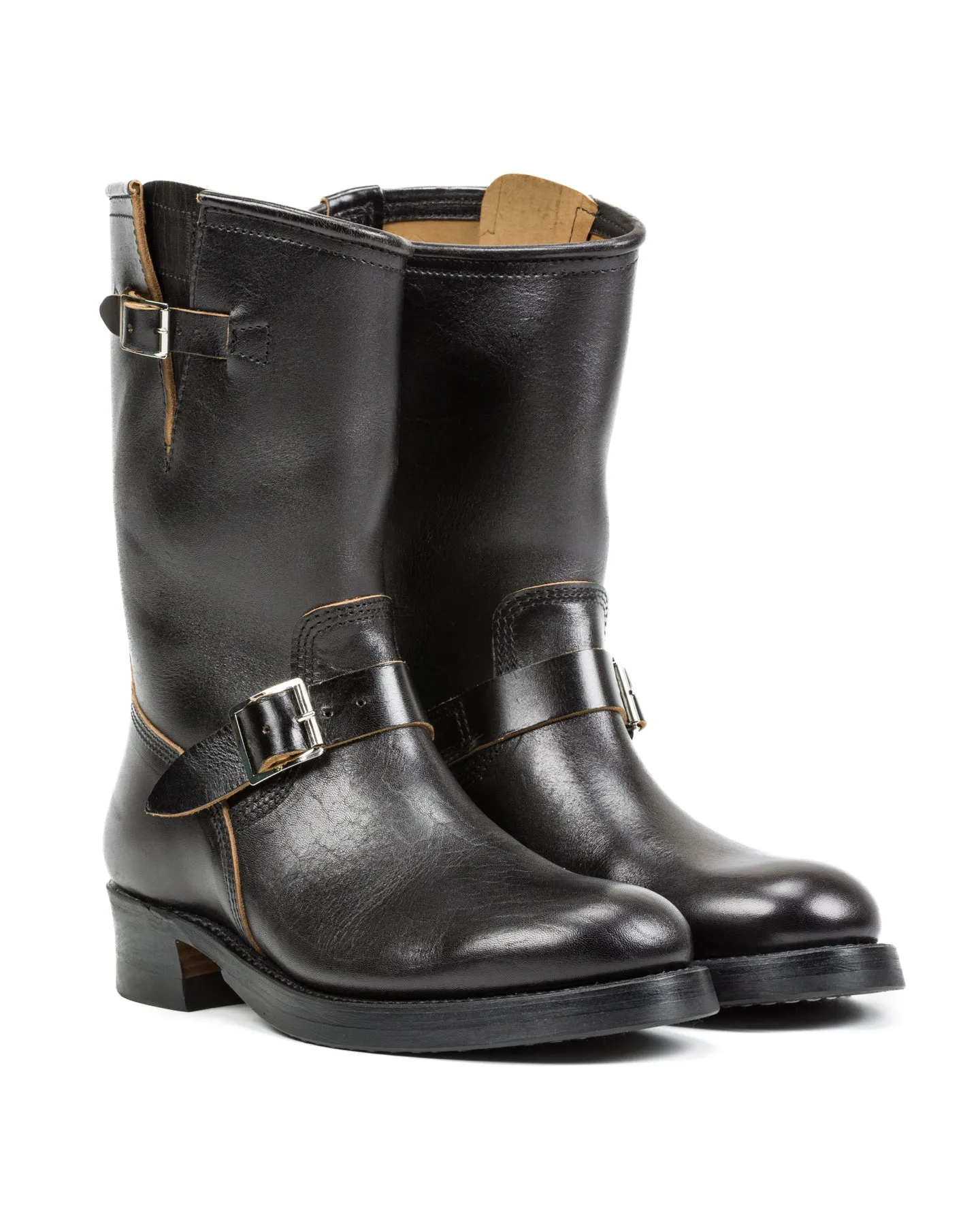 Wabash Engineer Boots - Black Shinki Horsebutt sold by Standard and Strange