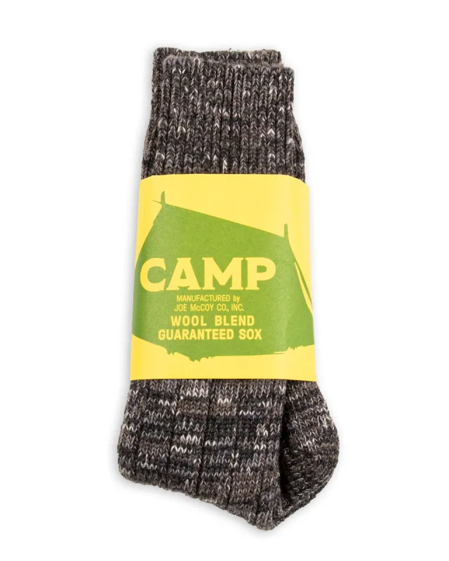 Outdoor Socks "Camp" - Charcoal made by The Real McCoy's