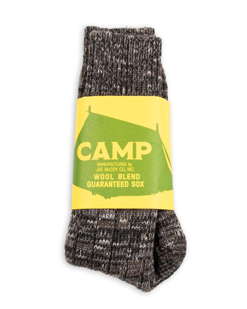Outdoor Socks "Camp" - Charcoal sold by Standard and Strange