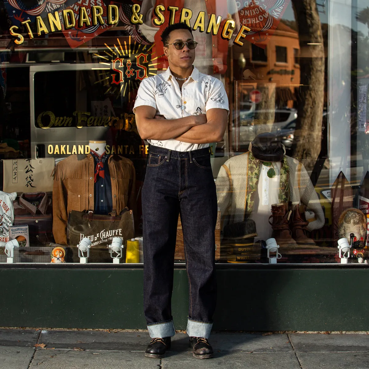 BS Denim Pants Wide Straight - 14oz Indigo sold by Standard and Strange product image thumbnail 3