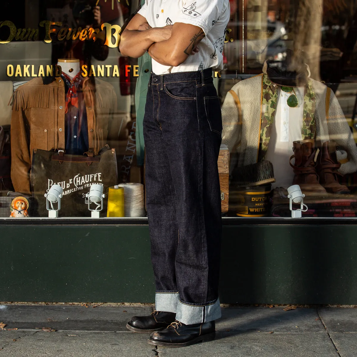 BS Denim Pants Wide Straight - 14oz Indigo sold by Standard and Strange product image thumbnail 5