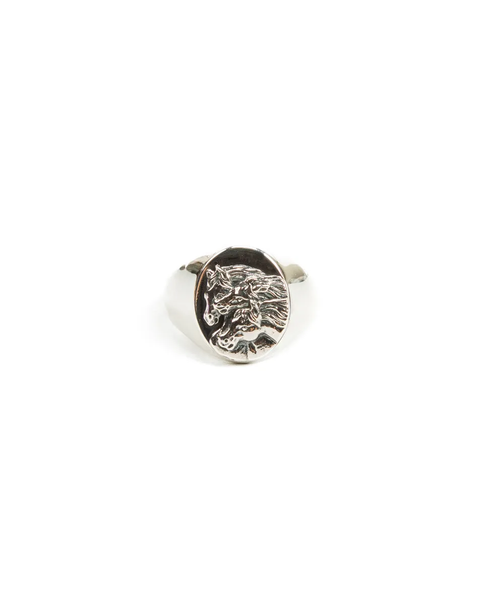 Pharaoh's Horse Ring - Oval - Silver sold by Standard and Strange product image thumbnail 2