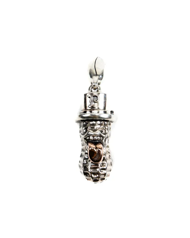 Yachimata Bero Peanuts Pendant / Key Ring - Silver x 10K Gold sold by Standard and Strange