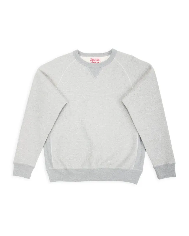 Double Heavyweight French Terry Pullover Crewneck - Heather Grey sold by Standard and Strange
