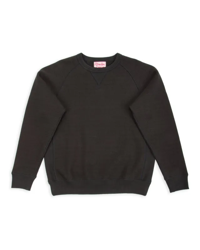 Double Heavyweight French Terry Pullover Crewneck - Sumi Black sold by Standard and Strange