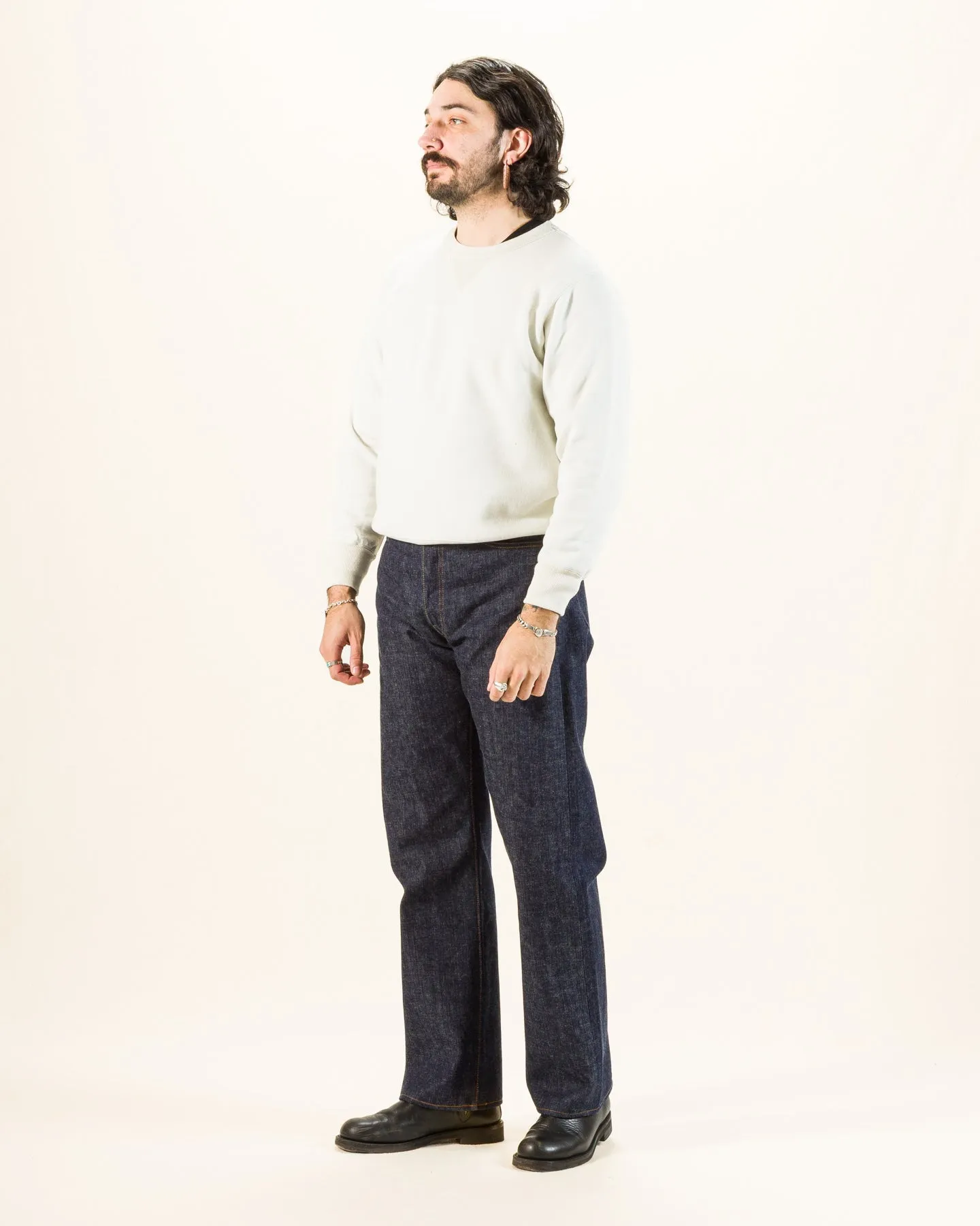 10 oz Loopwheel Crewneck Sweatshirt - Milk sold by Standard and Strange product image thumbnail 4