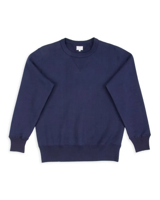 10 oz Loopwheel Crewneck Sweatshirt - Navy sold by Standard and Strange
