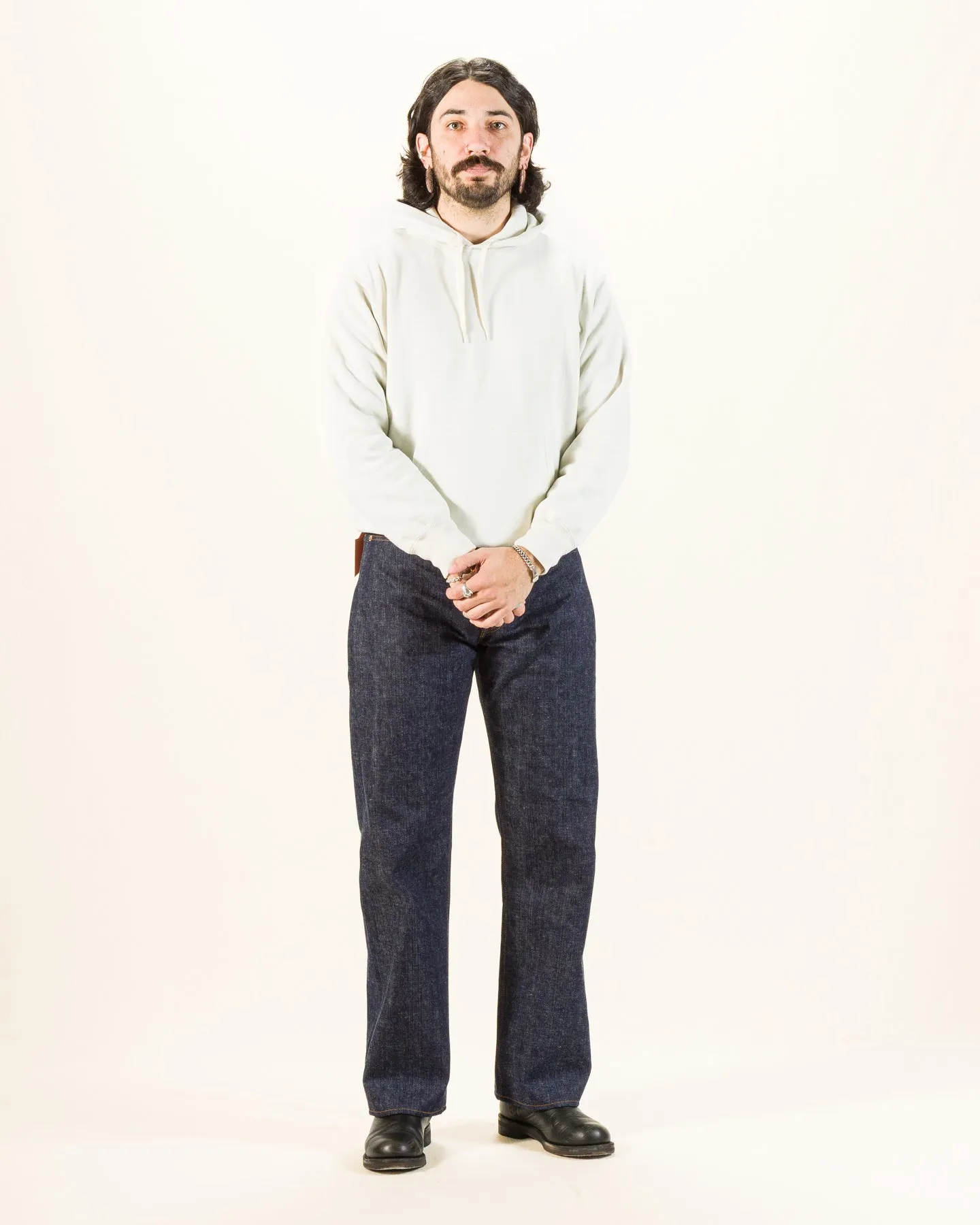 10 oz Loopwheel Hooded Sweatshirt - Milk sold by Standard and Strange product image thumbnail 3