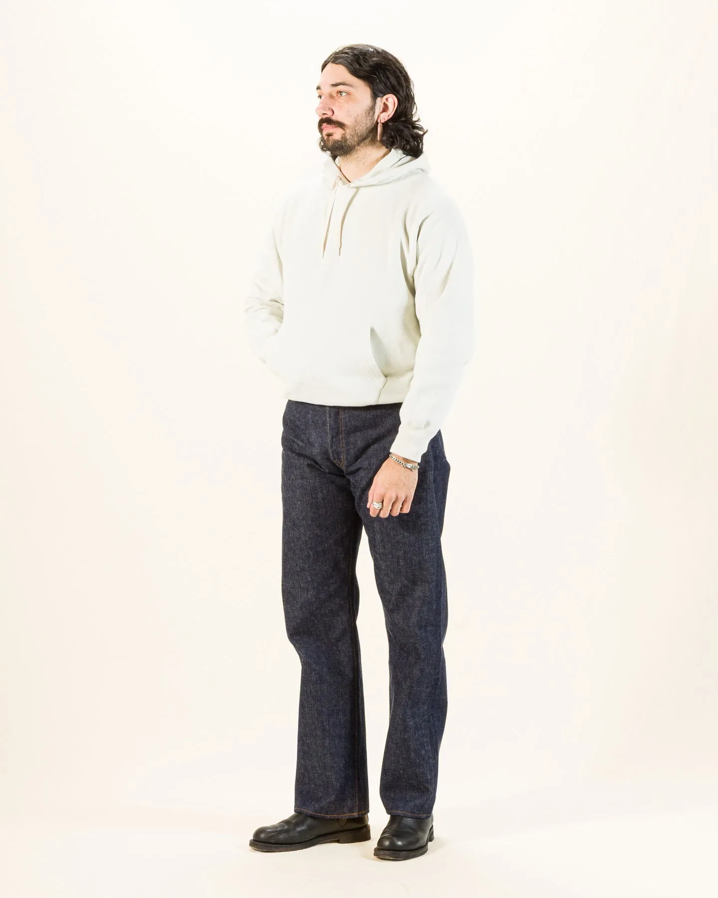 10 oz Loopwheel Hooded Sweatshirt - Milk sold by Standard and Strange product image thumbnail 5