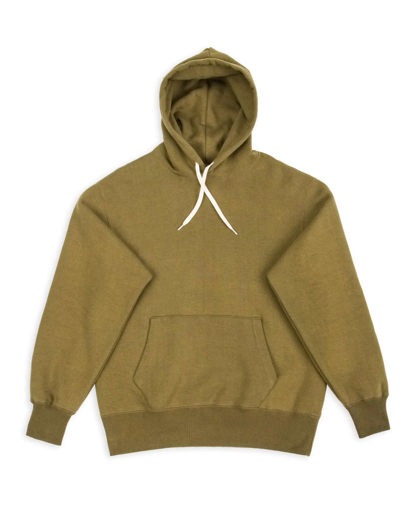 10 oz Loopwheel Hooded Sweatshirt - Olive sold by Standard and Strange