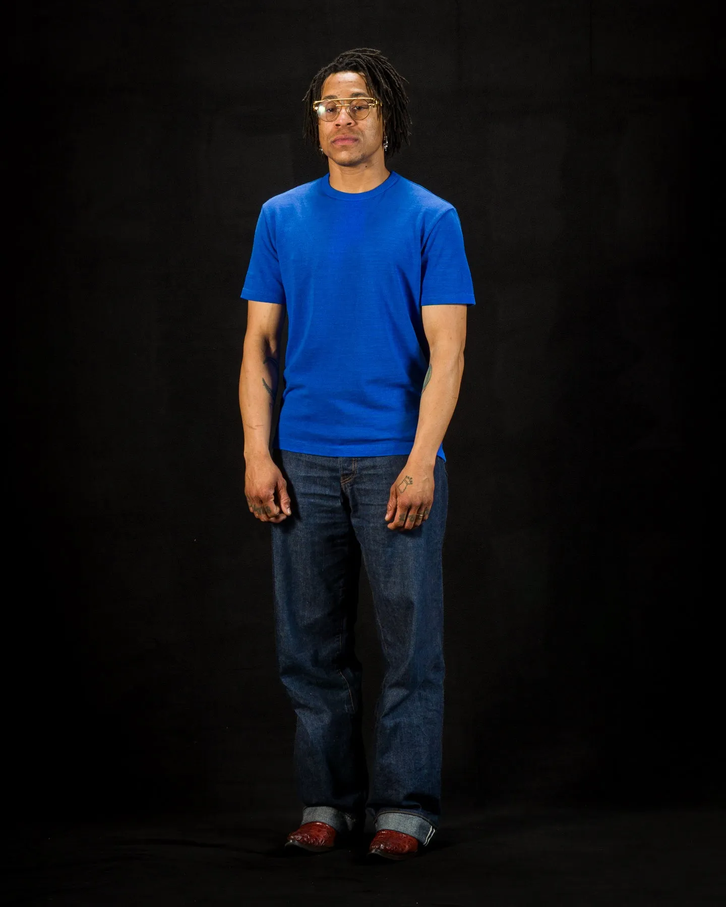 Wakayama Special Loopwheel Tee - Klein Blue sold by Standard and Strange product image thumbnail 5