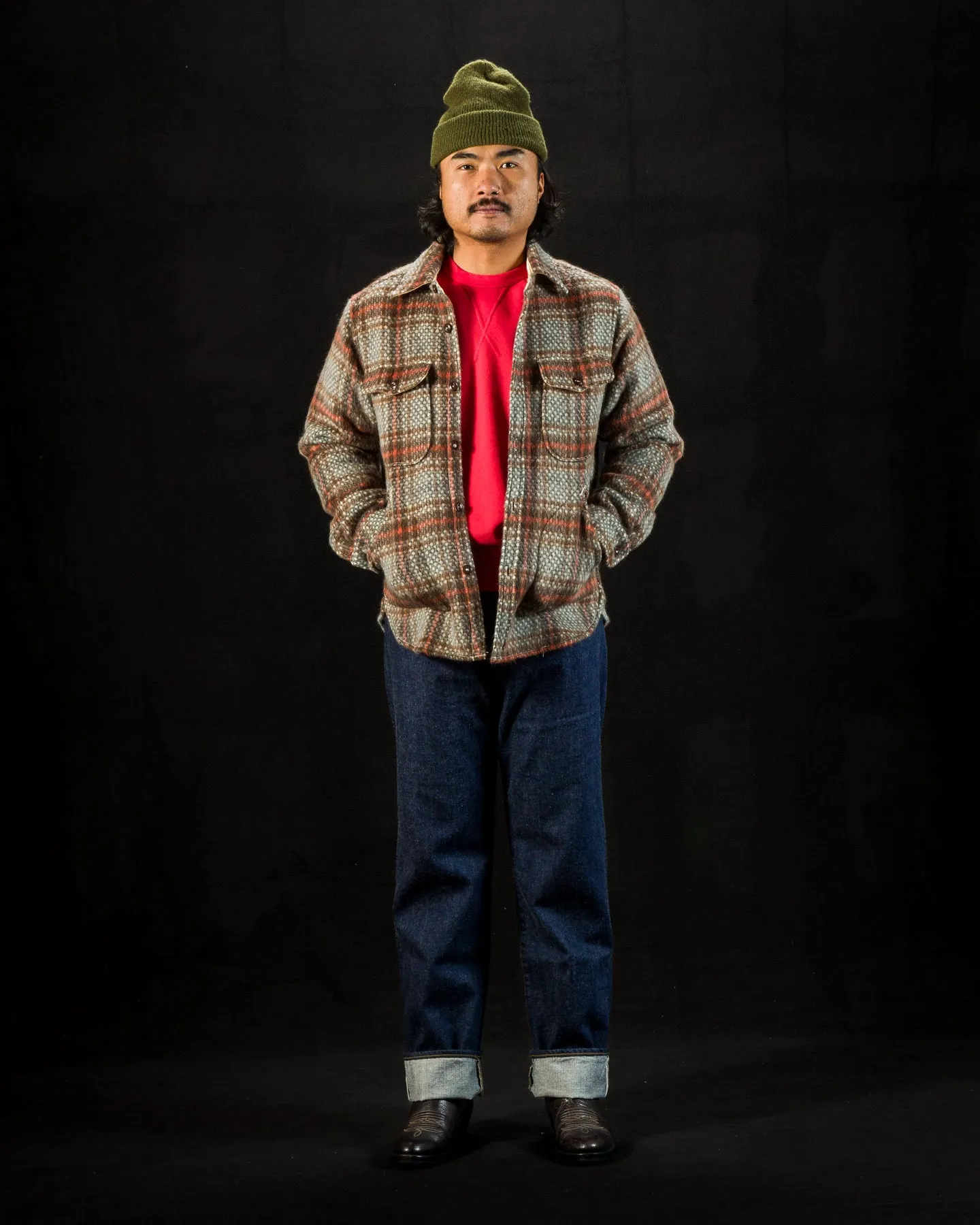 Mendon Overshirt - Hexagon Dobby Wool Plaid sold by Standard and Strange product image thumbnail 3