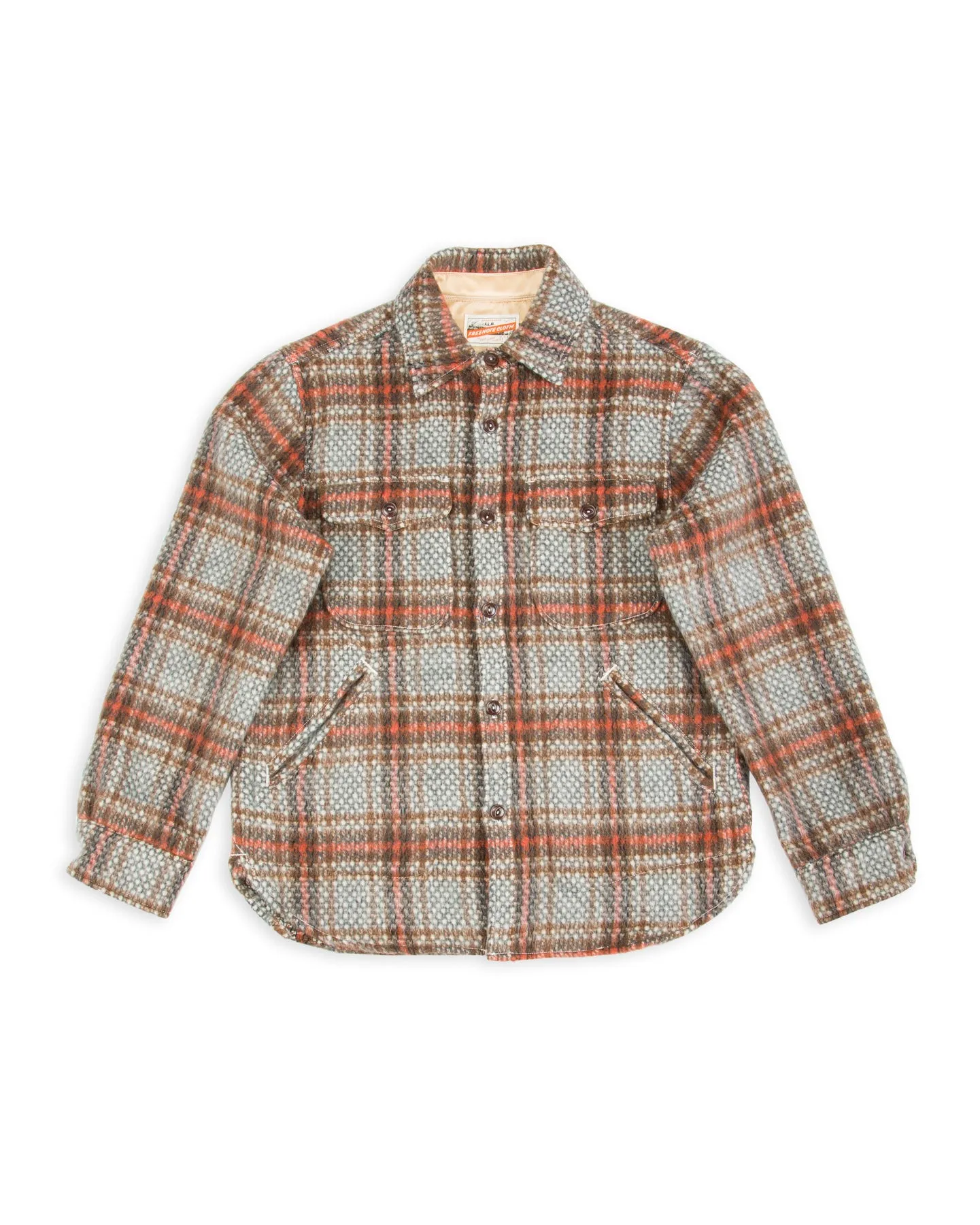 Mendon Overshirt - Hexagon Dobby Wool Plaid sold by Standard and Strange