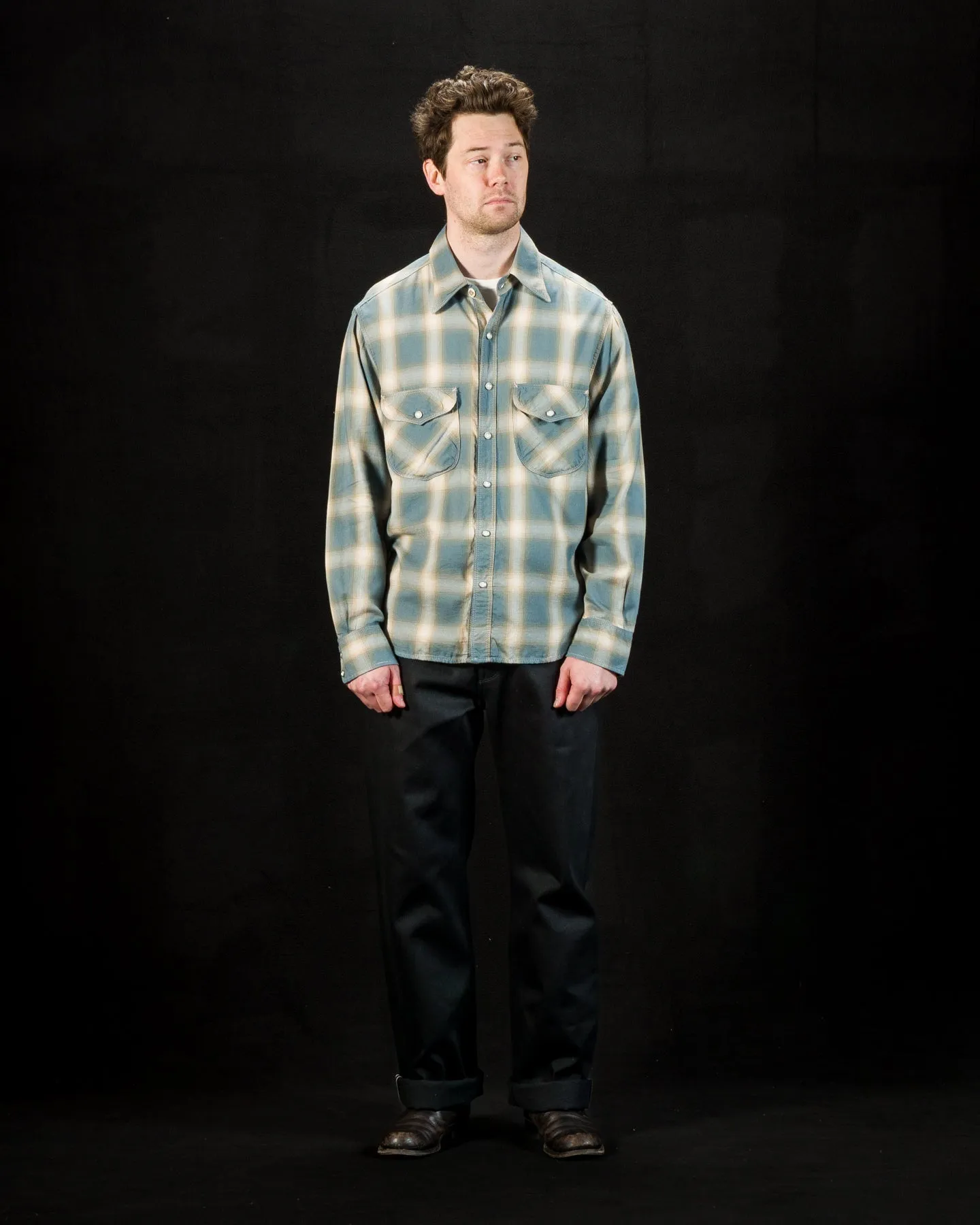 Bodie Shirt - Clear Blue Plaid sold by Standard and Strange product image thumbnail 3