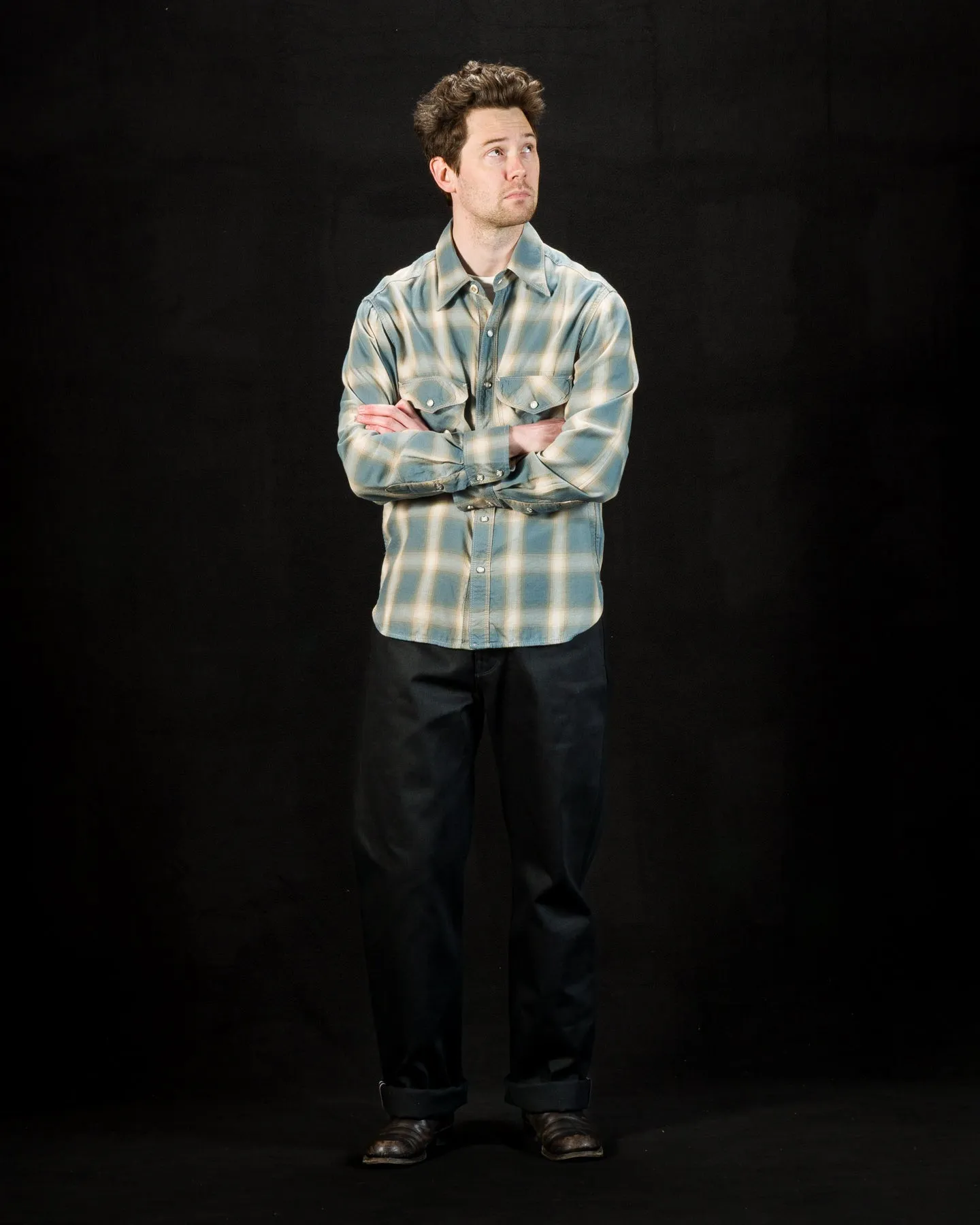 Bodie Shirt - Clear Blue Plaid sold by Standard and Strange product image thumbnail 4