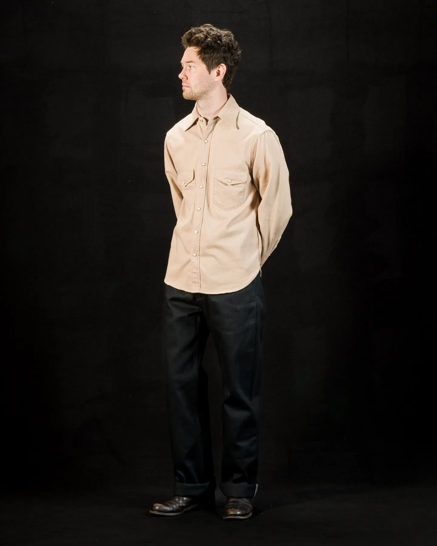 Bodie Shirt - Cream Twill sold by Standard and Strange product image thumbnail 4