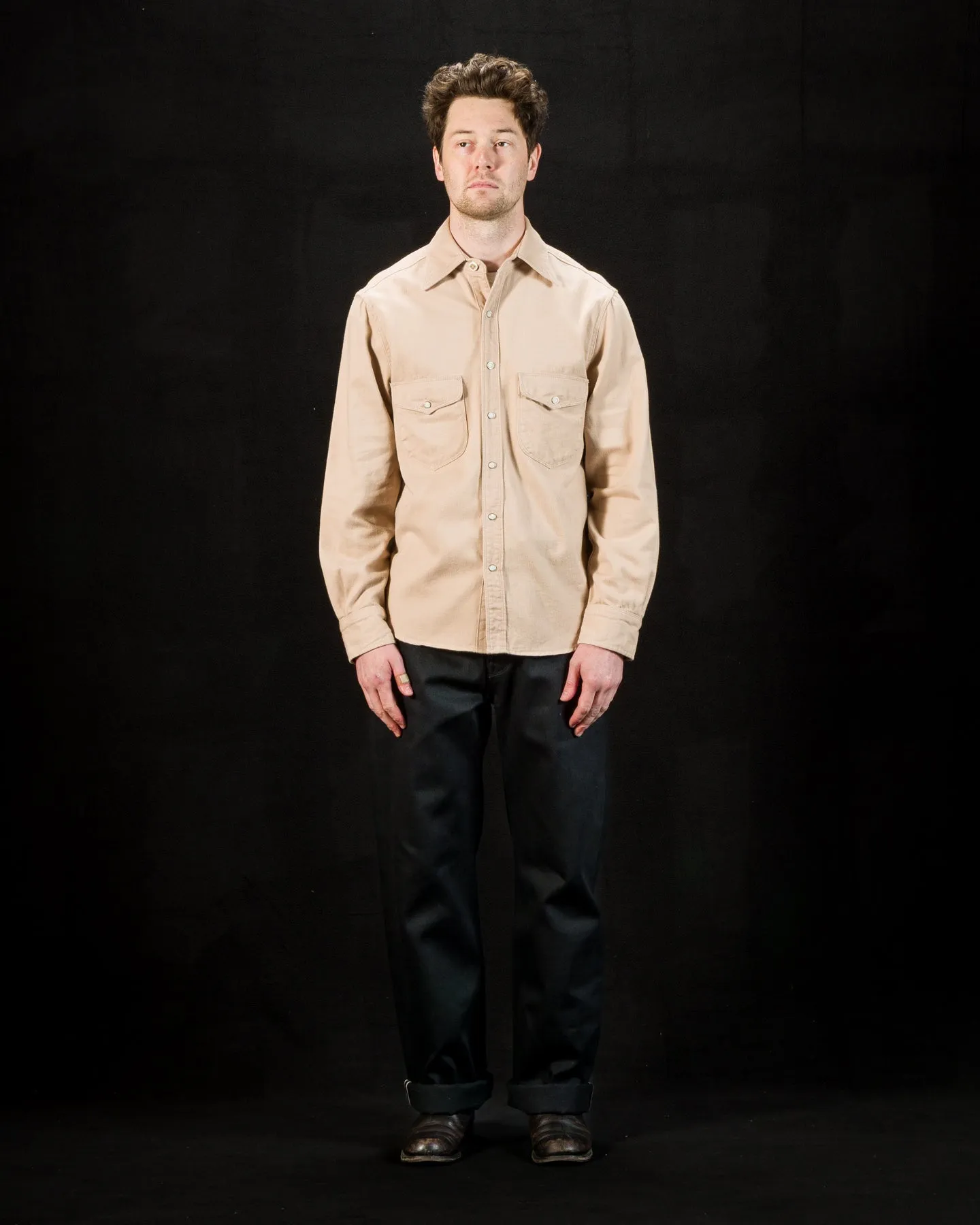 Bodie Shirt - Cream Twill sold by Standard and Strange product image thumbnail 3