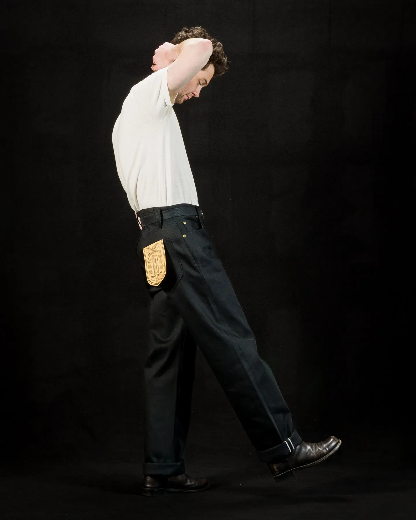 Modesto Straight Fit - 15.75oz Black/Black sold by Standard and Strange product image thumbnail 5