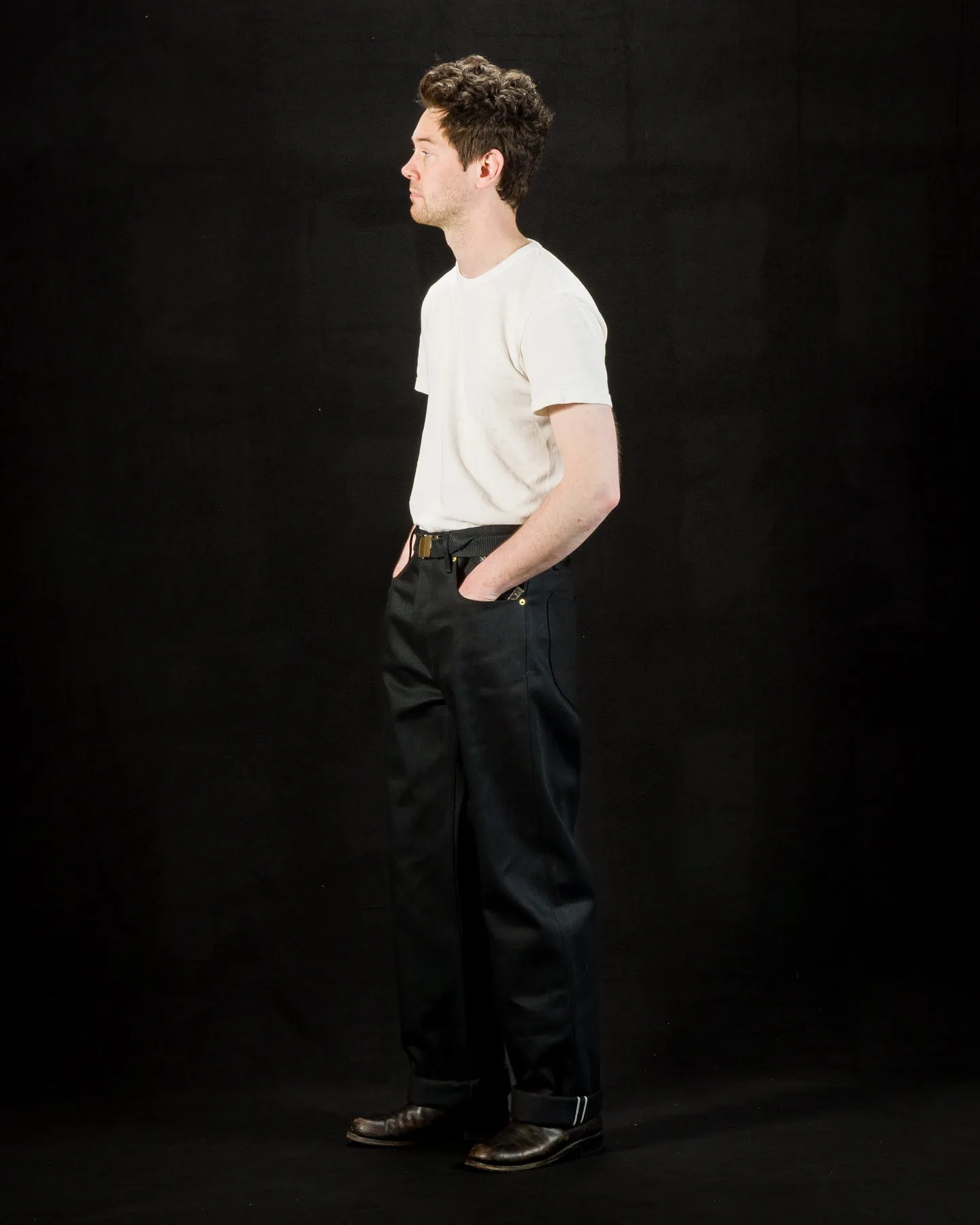 Modesto Straight Fit - 15.75oz Black/Black sold by Standard and Strange product image thumbnail 4