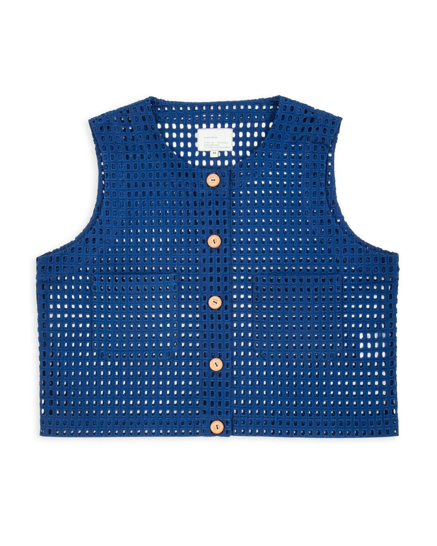 Naa Shirt - Indigo Deadstock Lace sold by Standard and Strange