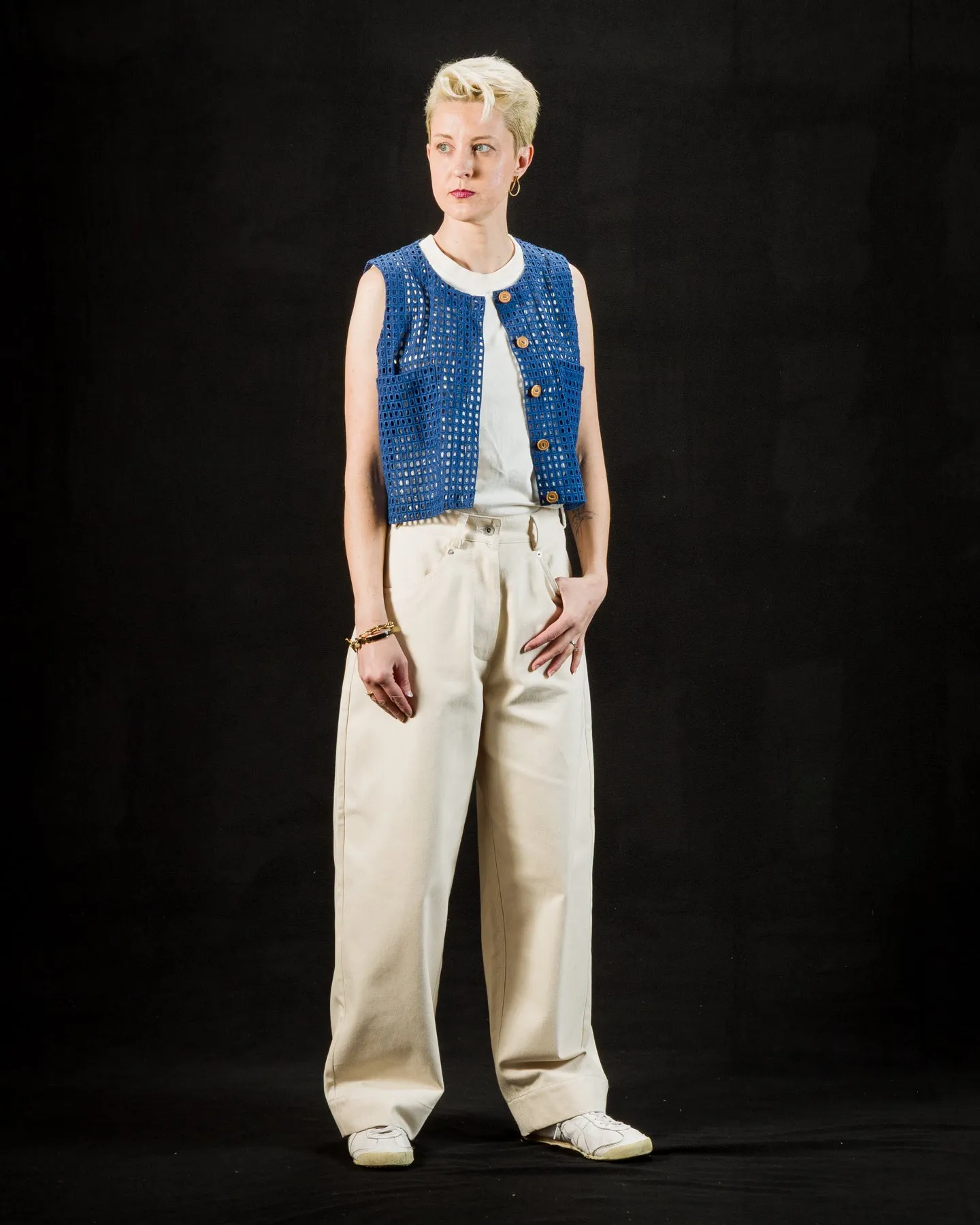 Naa Shirt - Indigo Deadstock Lace sold by Standard and Strange product image thumbnail 4