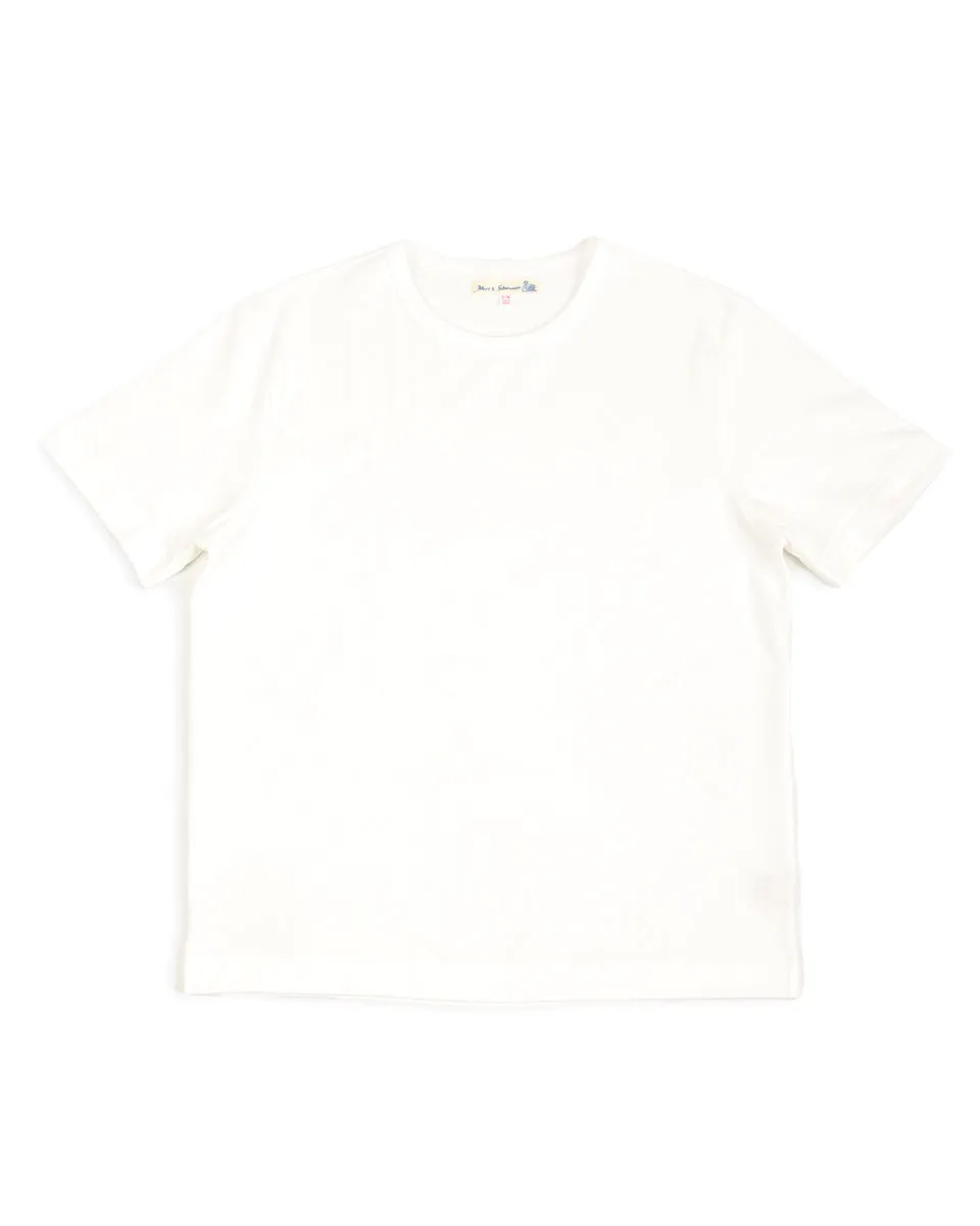 2M15C Cropped Vintage Machine Jersey T-Shirt - White sold by Standard and Strange