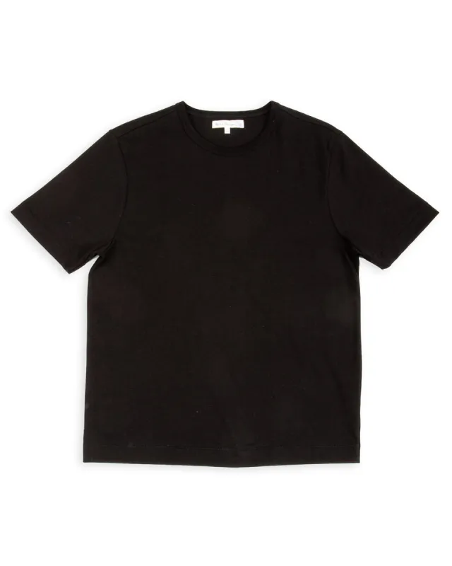 2M15C Cropped Vintage Machine Jersey T-Shirt - Deep Black sold by Standard and Strange