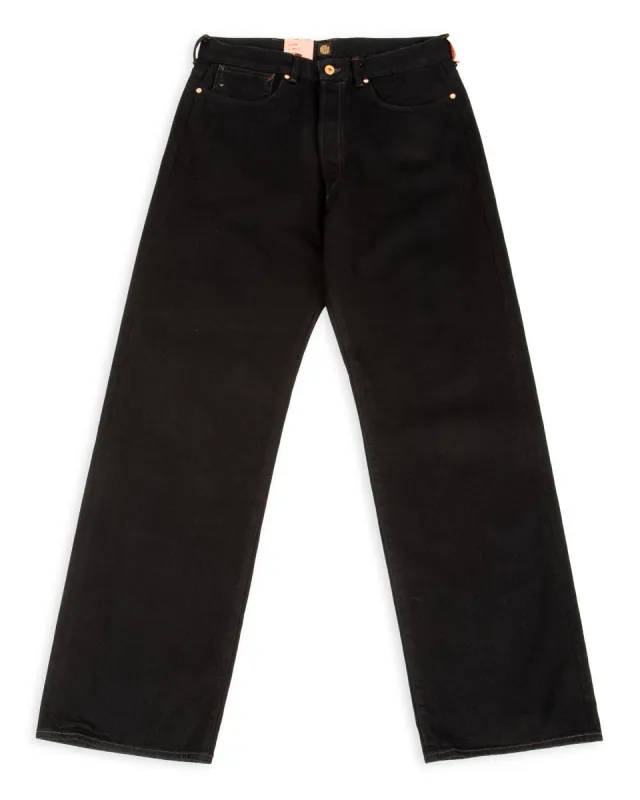 Duke Wide Fit - 14.5 oz Soaked Gunpowder Denim sold by Standard and Strange