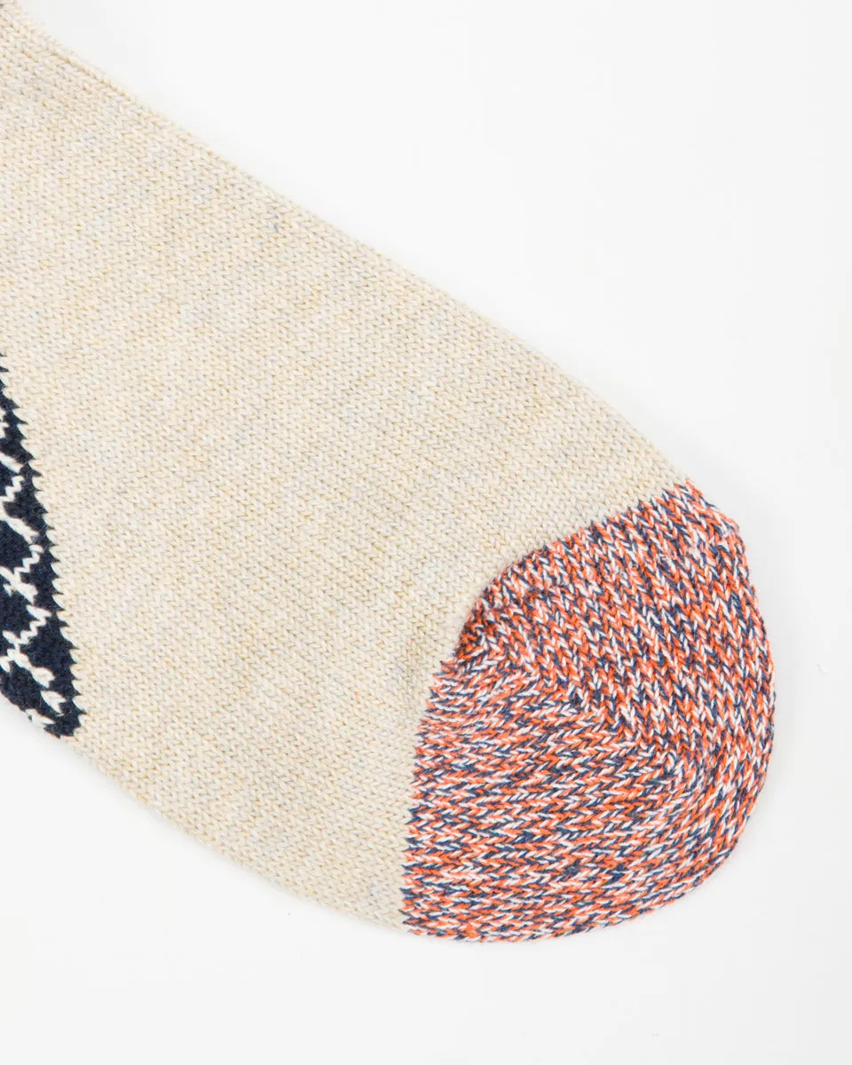 96 Yarns Heel Paisley Bandana Socks - Navy sold by Standard and Strange product image thumbnail 5