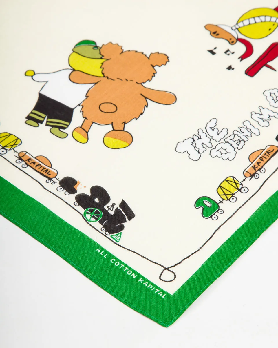 Color Bandanna (PECKISH RAINBOWY PARK) - Green sold by Standard and Strange product image thumbnail 4