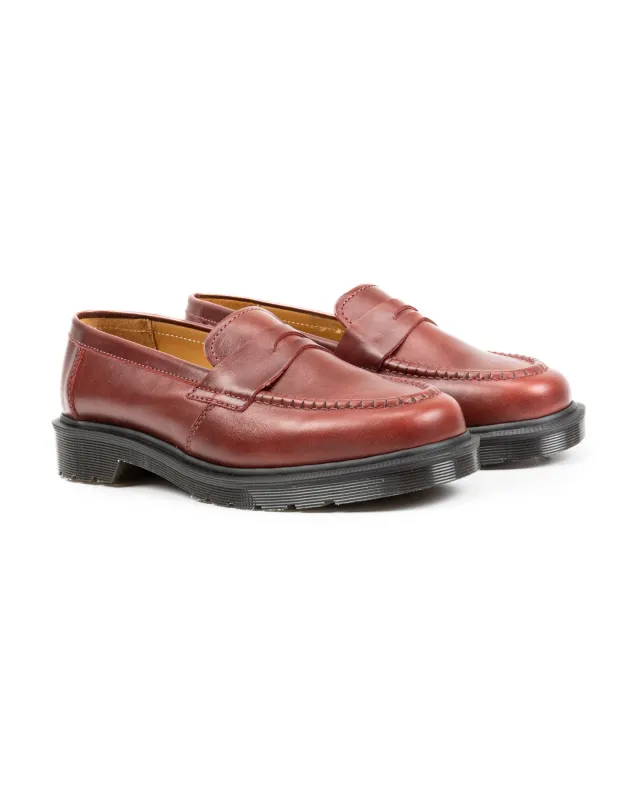 Delapre Penny Loafer - Burgundy made by Dr. Martens