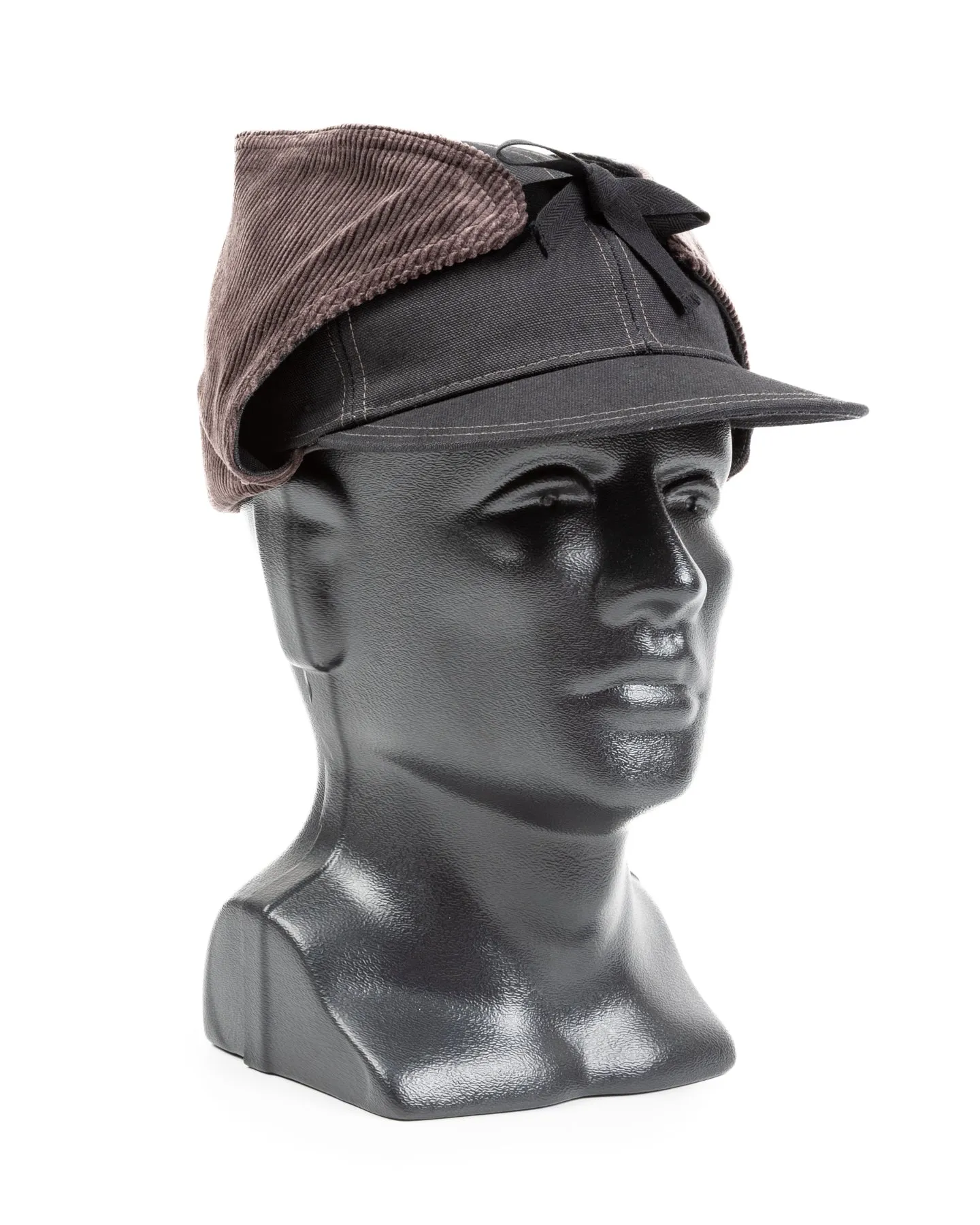 Buco Cotton Canvas Windproof Riding Cap - Black sold by Standard and Strange