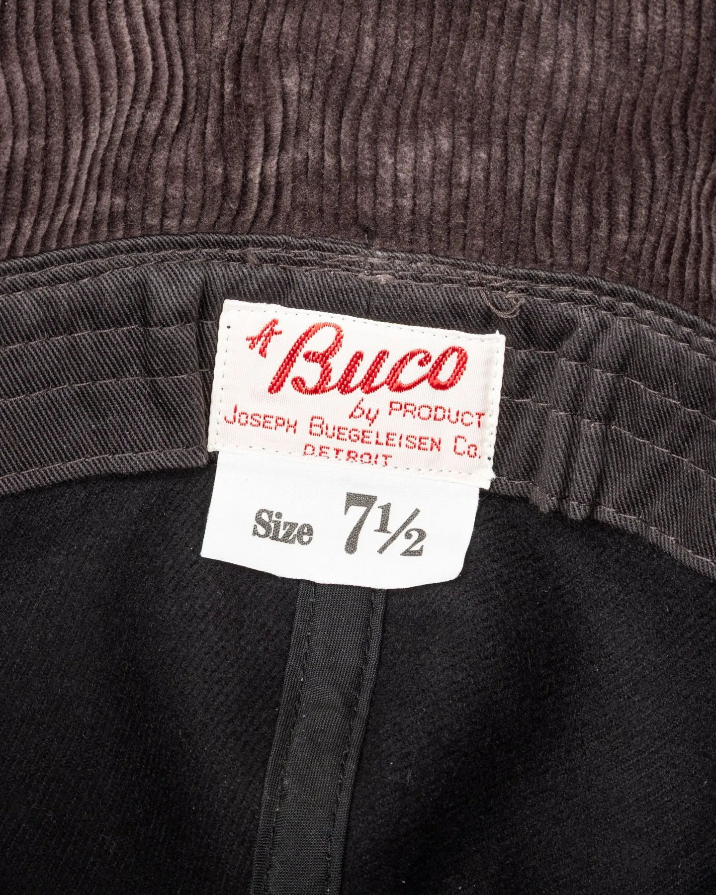 Buco Cotton Canvas Windproof Riding Cap - Black sold by Standard and Strange product image thumbnail 5